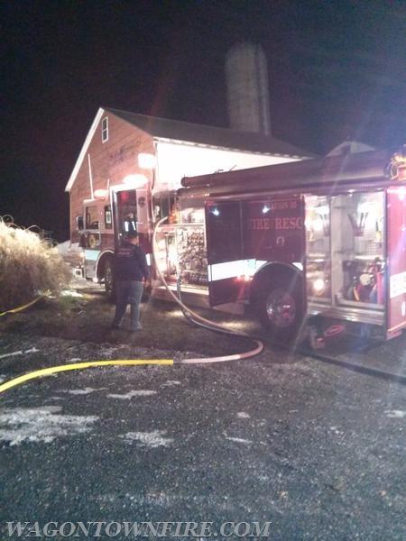 Vehicle Fire with exposures - S. Sandy Hill Rd. - Dec 2013